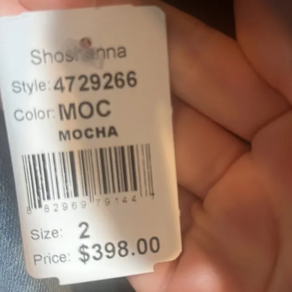 SHOSHANNA Bristol Faux Leather Minidress Size 2 NWT - Picture 10 of 10